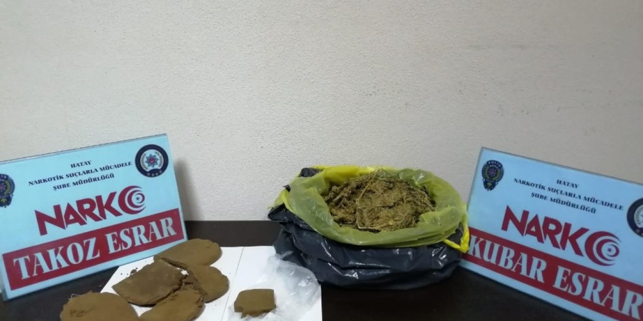 Hatay’da 1 kilo 137 gram uyuşturucu ele geçirildi