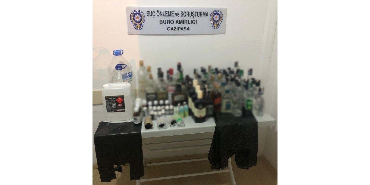 Antalya’da sahte içki operasyonu
