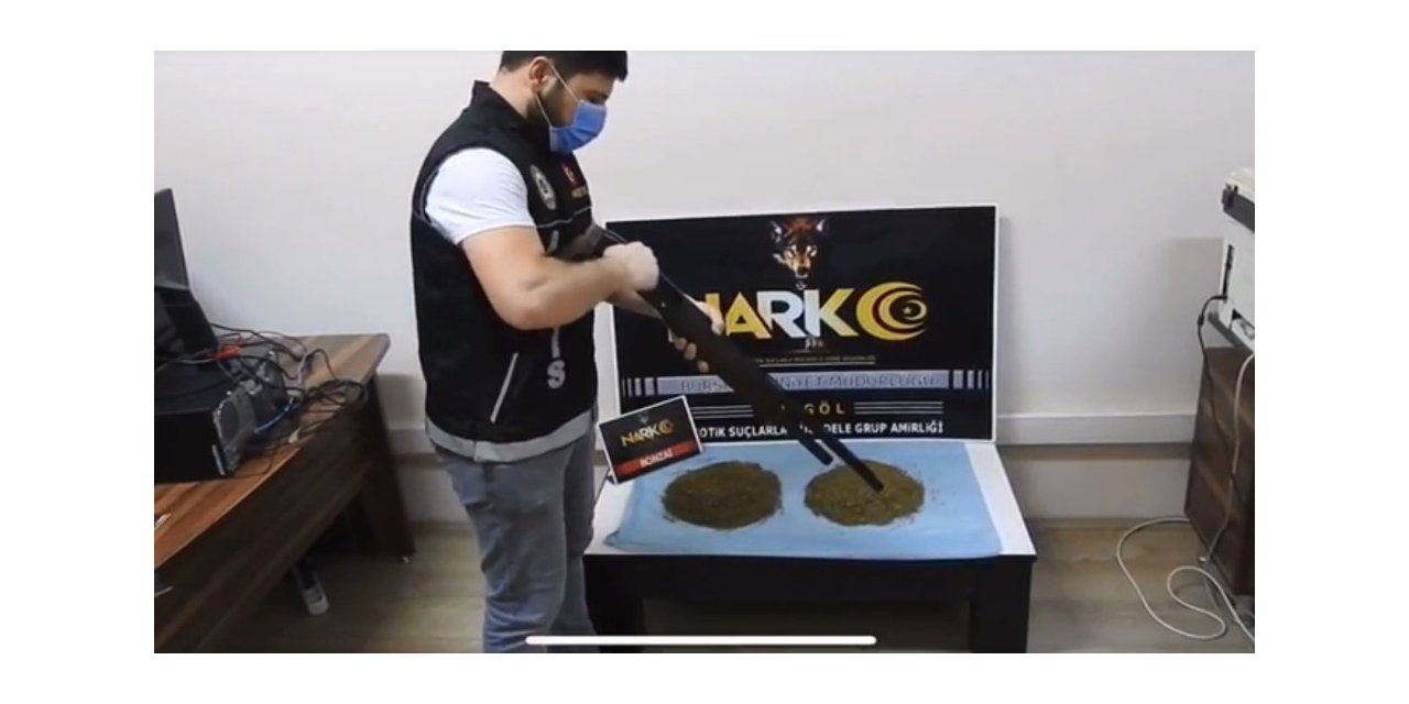 İnegöl’de 1 kilo bonzai ele geçirildi