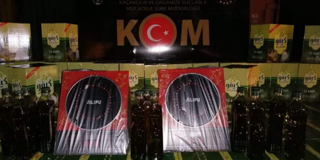 Gaziantep’te 3 bin şişe kaçak zeytinyağı ele geçirildi