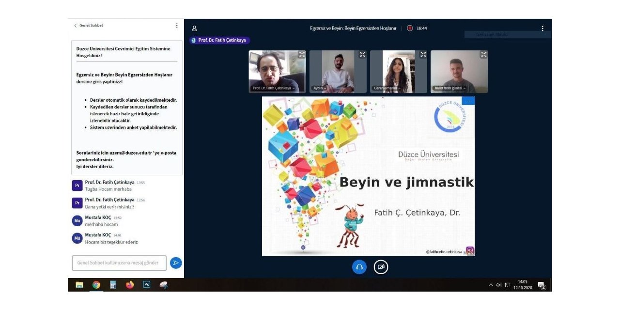 Düzce Üniversitesi uzaktan uyum programlarını başlattı