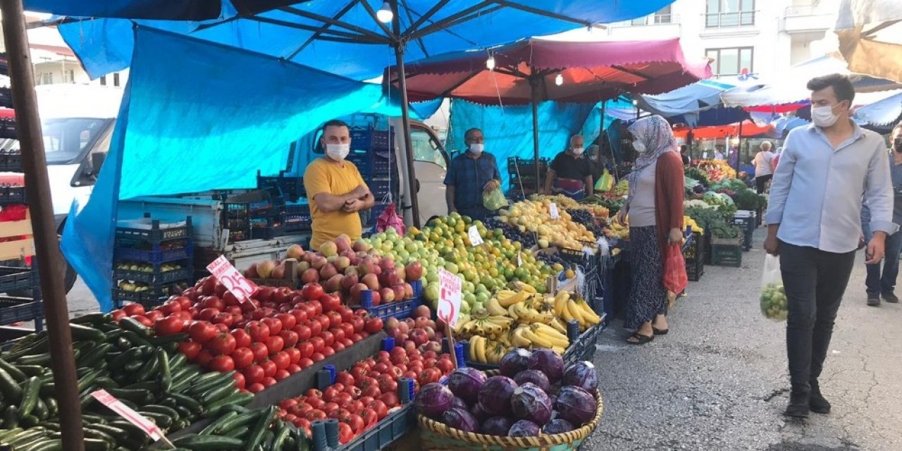 Kışlık ürünler pazar tezgahlarında yerini aldı