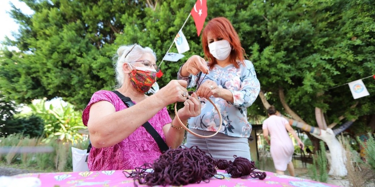 Sanat Çarşısında rüya kapanı yapmayı öğrendiler