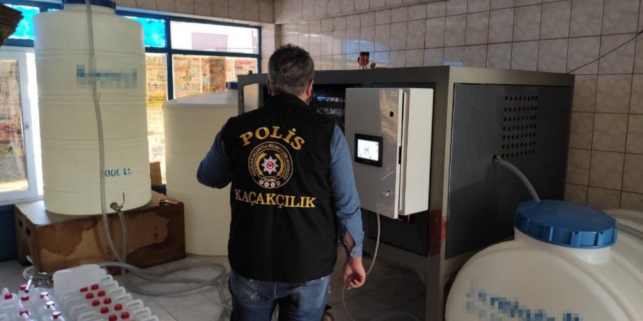 Esenyurt’ta sahte içki operasyonu: 6 ton etil alkol ele geçirildi