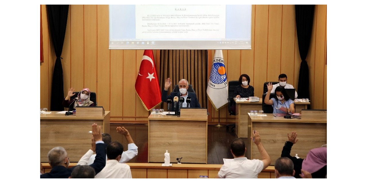 Akdeniz Belediyesi’nin 2021 yılı mali bütçesi kabul edildi
