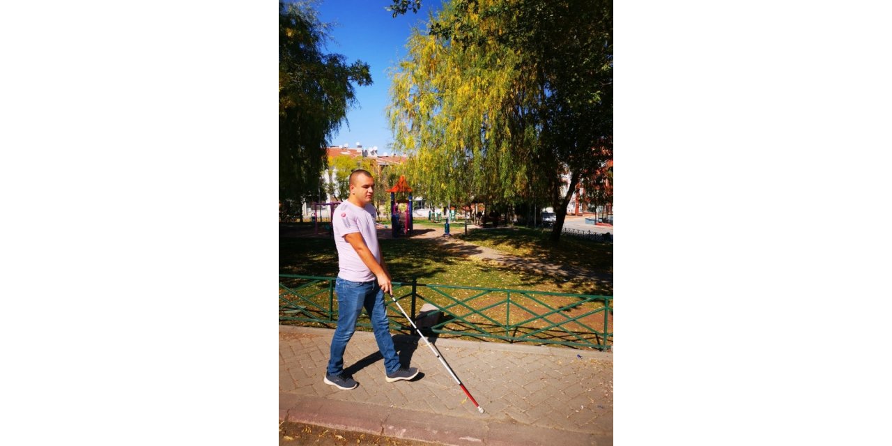 Görme engellilerden Dünya Beyaz Baston günü mesajı