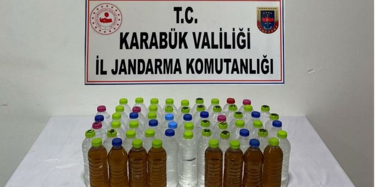 Karabük’te sahte içki operasyonu