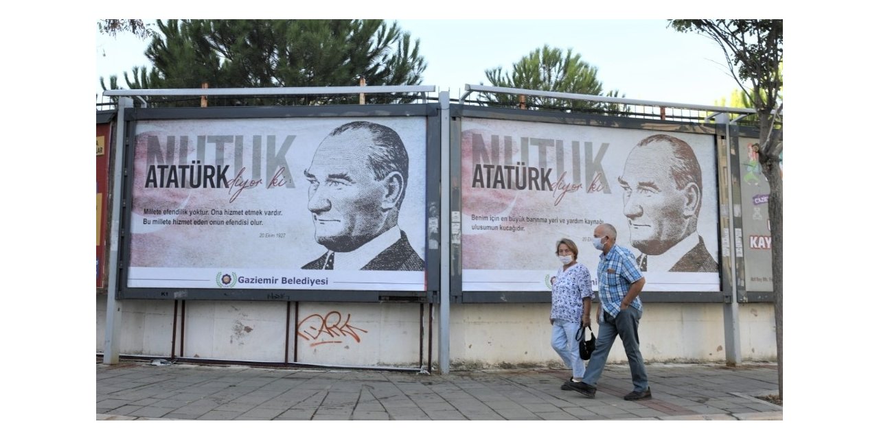 Atatürk’ün Nutuk’taki önemli sözleri ilan panolarına asıldı