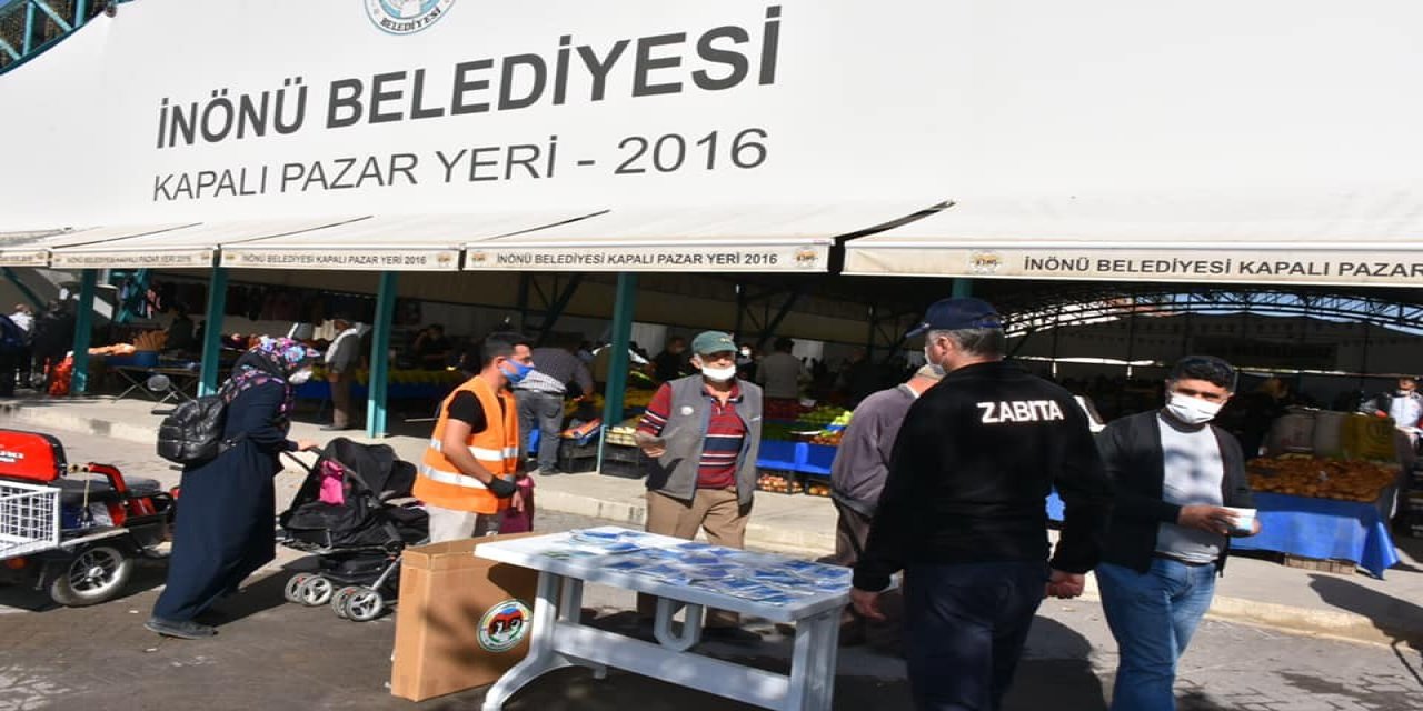 İnönü Belediyesi maske dağıtımı yaptı