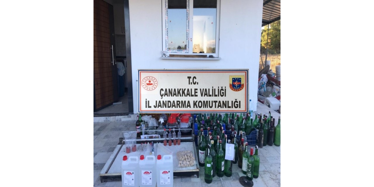 Ezine’de kaçak içki operasyonu