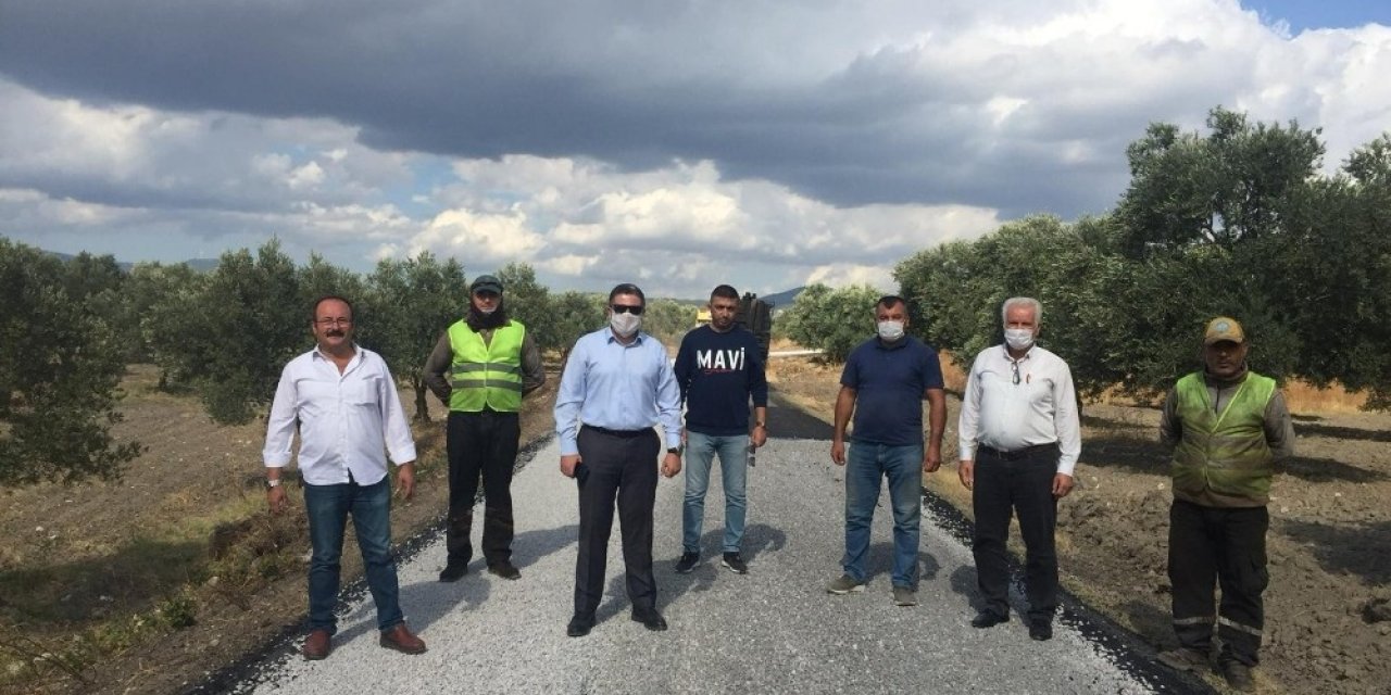 Manisa Büyükşehir Belediyesinin yol mesaisi