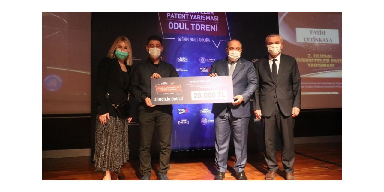 Akdeniz Üniversitesi Öğrencisine TÜRKPATENT’ten İkincilik Ödülü