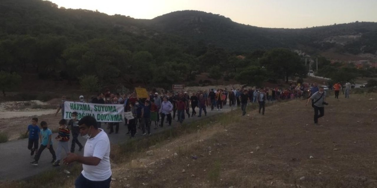 Deliktaş halkı kum ocağına tepkili