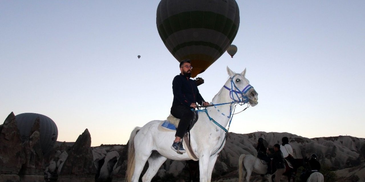 Kapadokya’da hem havada hem yerde görsel şölen