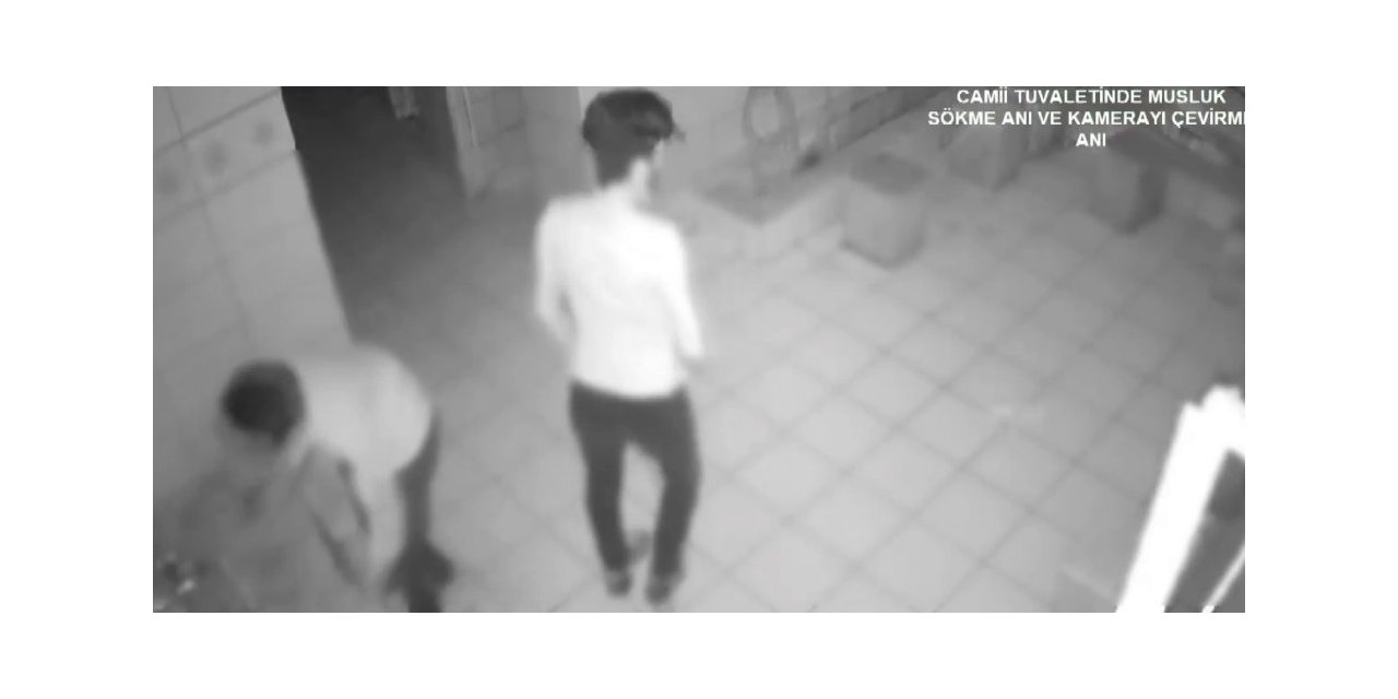 Camiden musluk çalan hırsızlar yakalandı