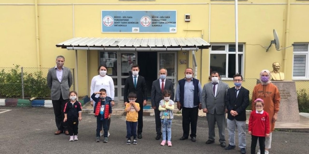 Kaymakamdan öğrencilere moral ziyareti