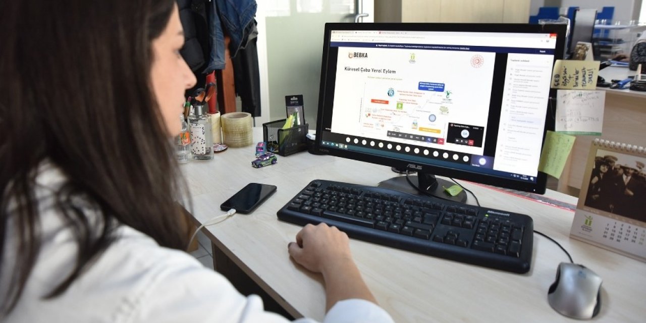 Tepebaşı’nda online eğitim çalışması