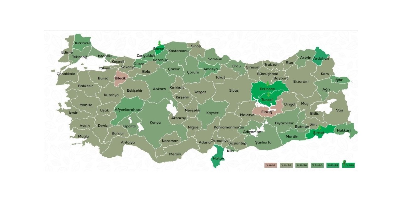 Bilecik, "Geleceğe Nefes" kampanyasına en az bağış yapan il oldu