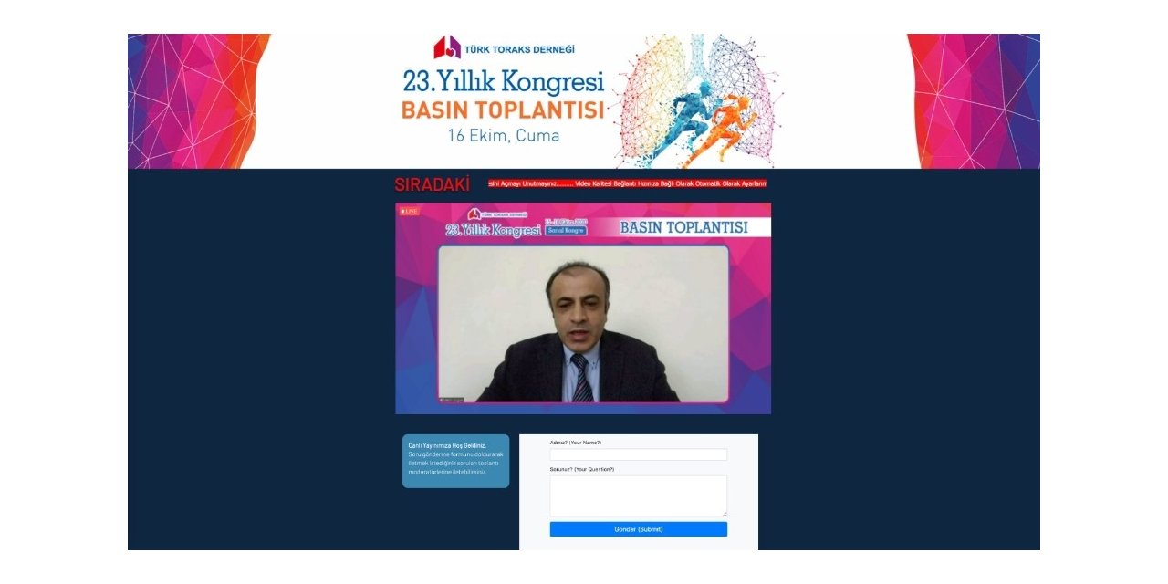 Türk Toraks Derneği’nden sanal kongre