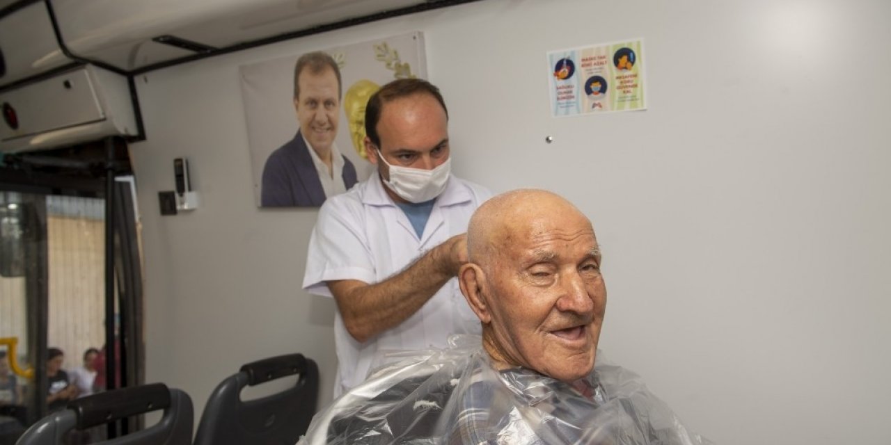 Mersin’de pandemi döneminde ’mobil kuaför’ hizmeti