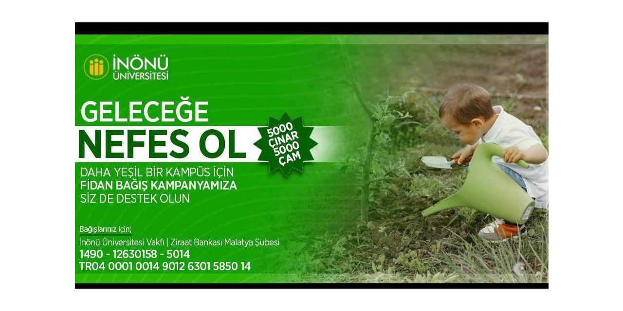 "5 bin çınar 5 bin çam" fidan bağışı kampanyası