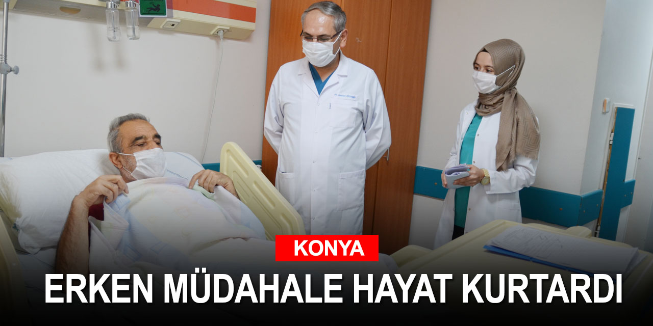 Aksaray'dan Konya'ya hava ambulansıyla getirilen İnme hastası şifa buldu