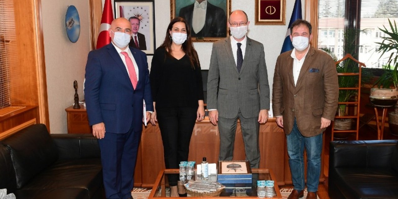 Turizm Destinasyon Yönetimi Derneği’nden Rektör Erdal’a ziyaret