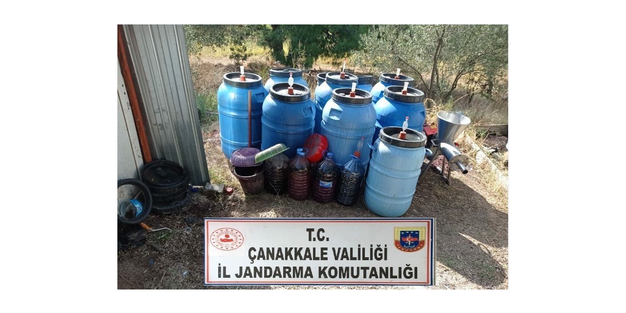 Çanakkale’de kaçak içki operasyonu
