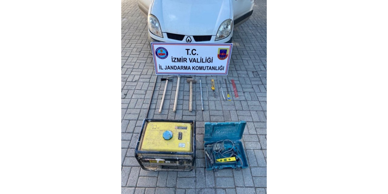 İzmir’de kaçak kazı yapan 1 kişi yakalandı