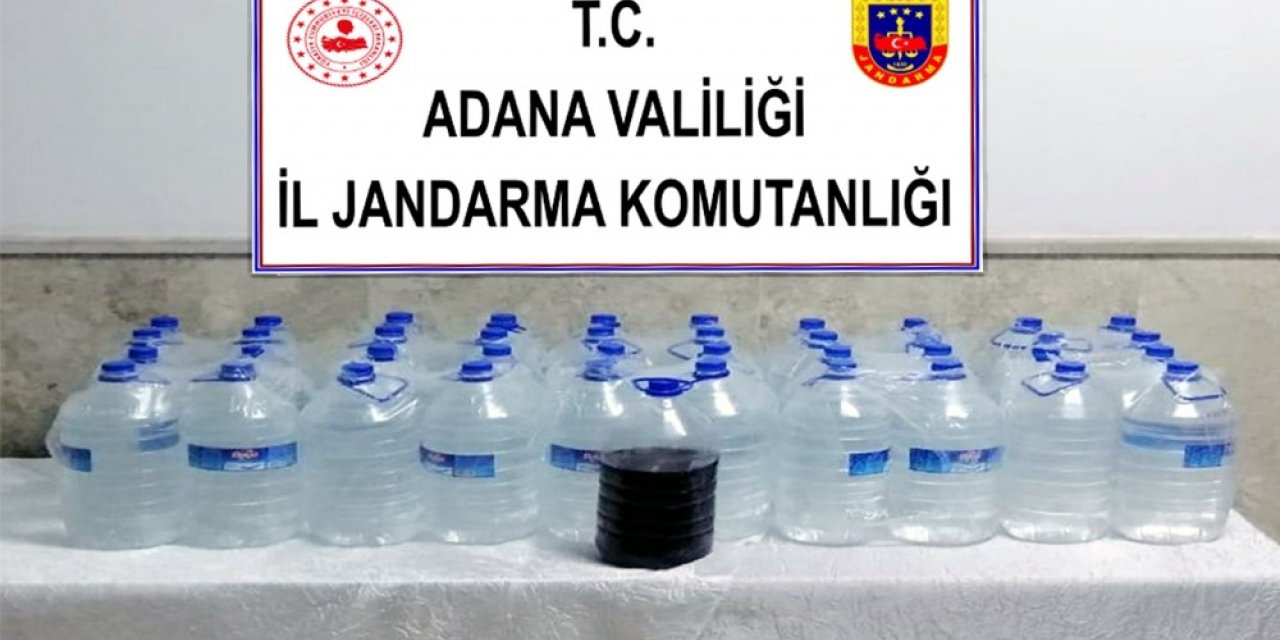 Kozan’da 200 litre sahte içki ele geçirildi
