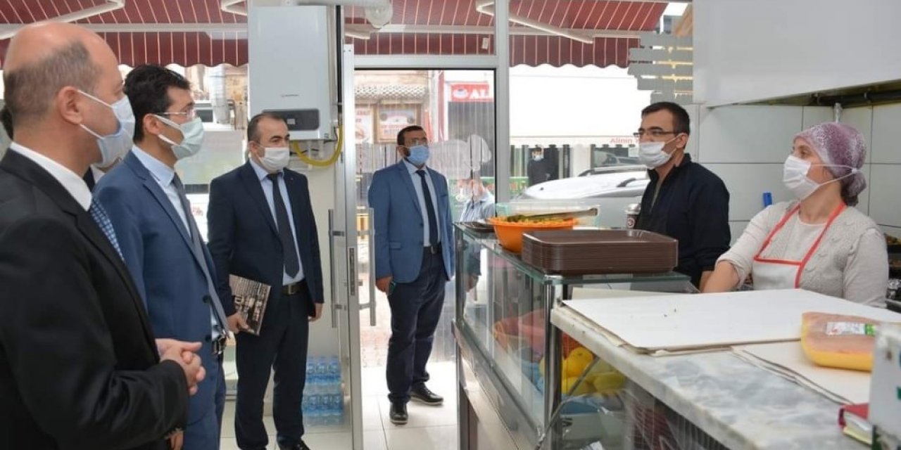 Şuhut’ta lokantalarda korona virüs denetimi