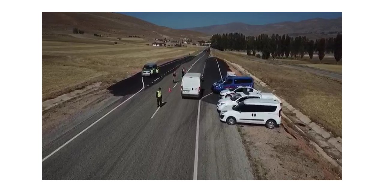 Jandarma ekiplerinden droneli denetim