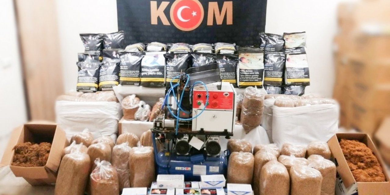 Sigara ve tütün ürünleri kaçakçılığı operasyonu