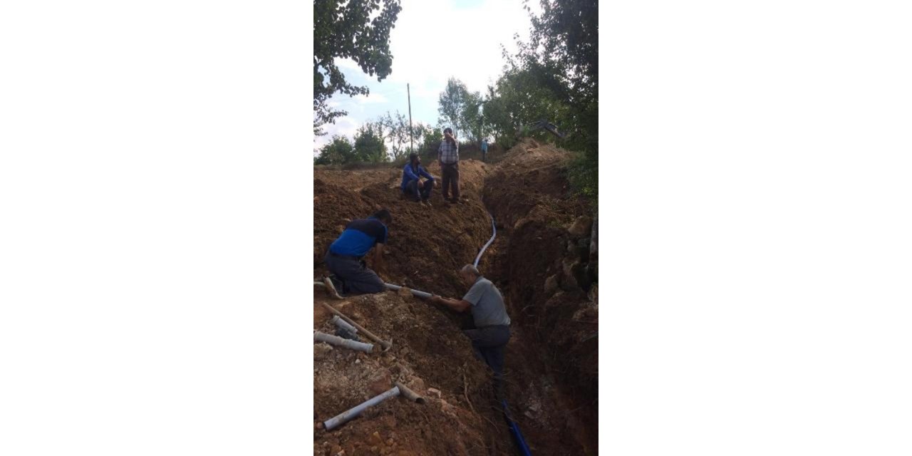 Dereşemsettin Köyü içme suyu isale hattı onarılarak yenilendi