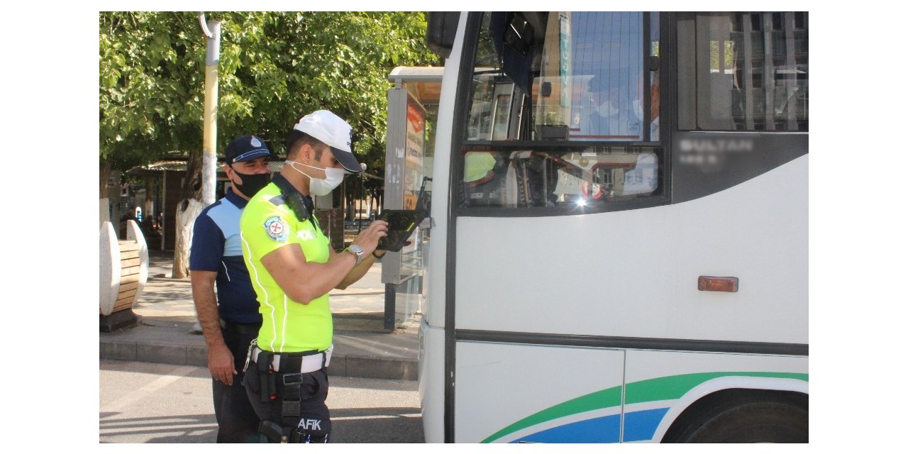 Minibüs ve otobüslerde korona denetimi