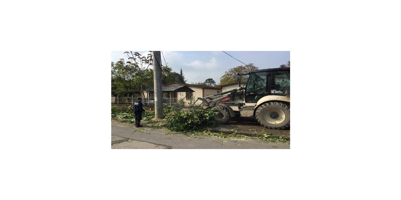 Düzce Belediyesi moloz atıkları toplanıyor