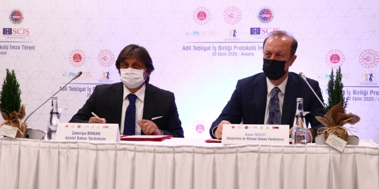 Adalet Bakanlığı ile PTT arasında "Adli Tebligat İşbirliği Protokolü" imzalandı