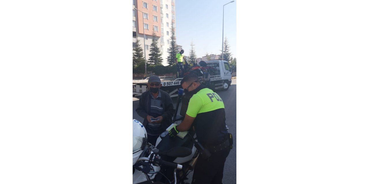 Kayseri polisinden motosiklet denetimi