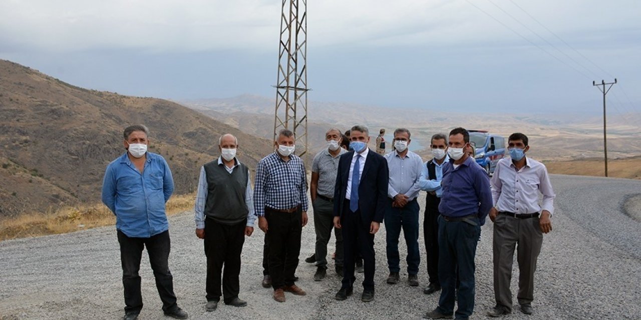 Kamıştaş’ta deprem konutları için düşünülen alanlar incelendi
