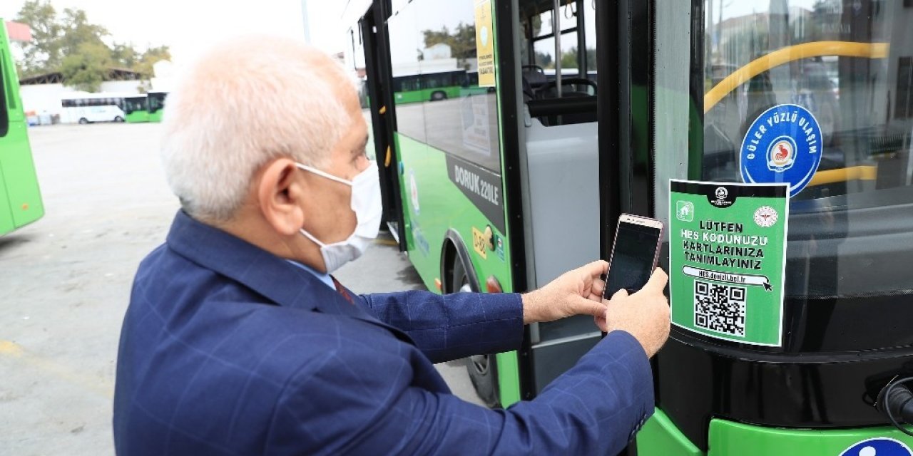 Denizlililer HES Kodu uygulamasına önem veriyor güvenli yolculuk yapıyor