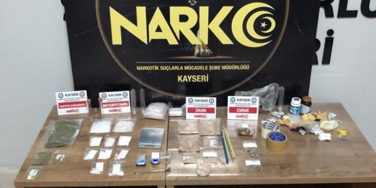 Kayseri’de uyuşturucu operasyonu! 3 gözaltı