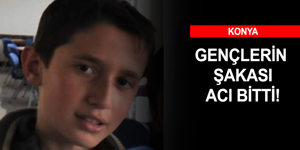 Konya'da şakayla doğrultulan av tüfeği ateş aldı! 14 yaşındaki genç öldü