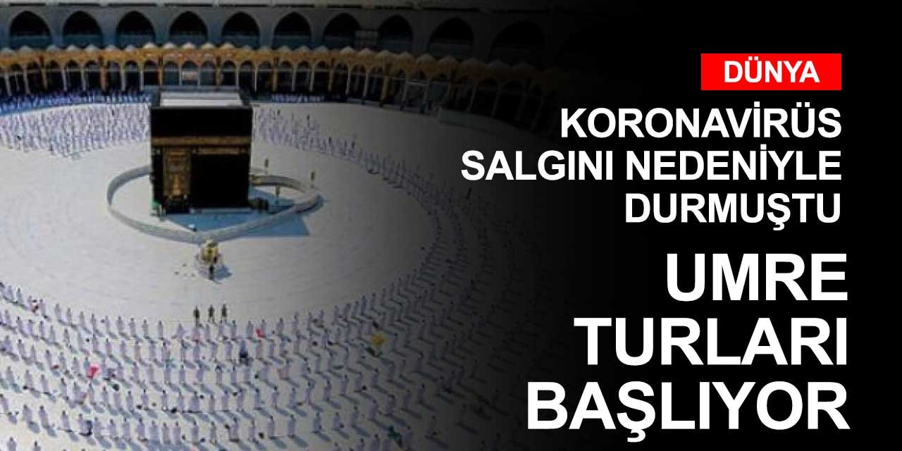 Koronavirüs salgını nedeniyle durdurulan umre turları için Suudi Arabistan'dan yeni açıklama geldi