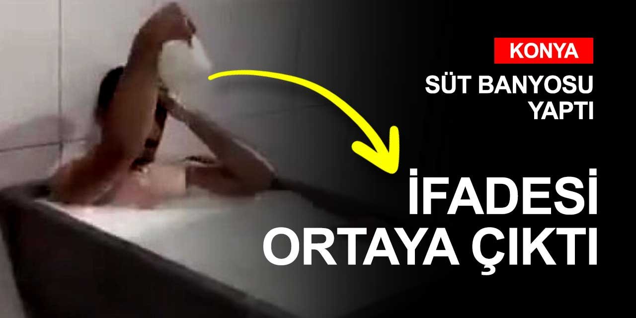 Konya'daki süt toplama merkezinde süt banyosu yapan çalışanın ifadesi ortaya çıktı!