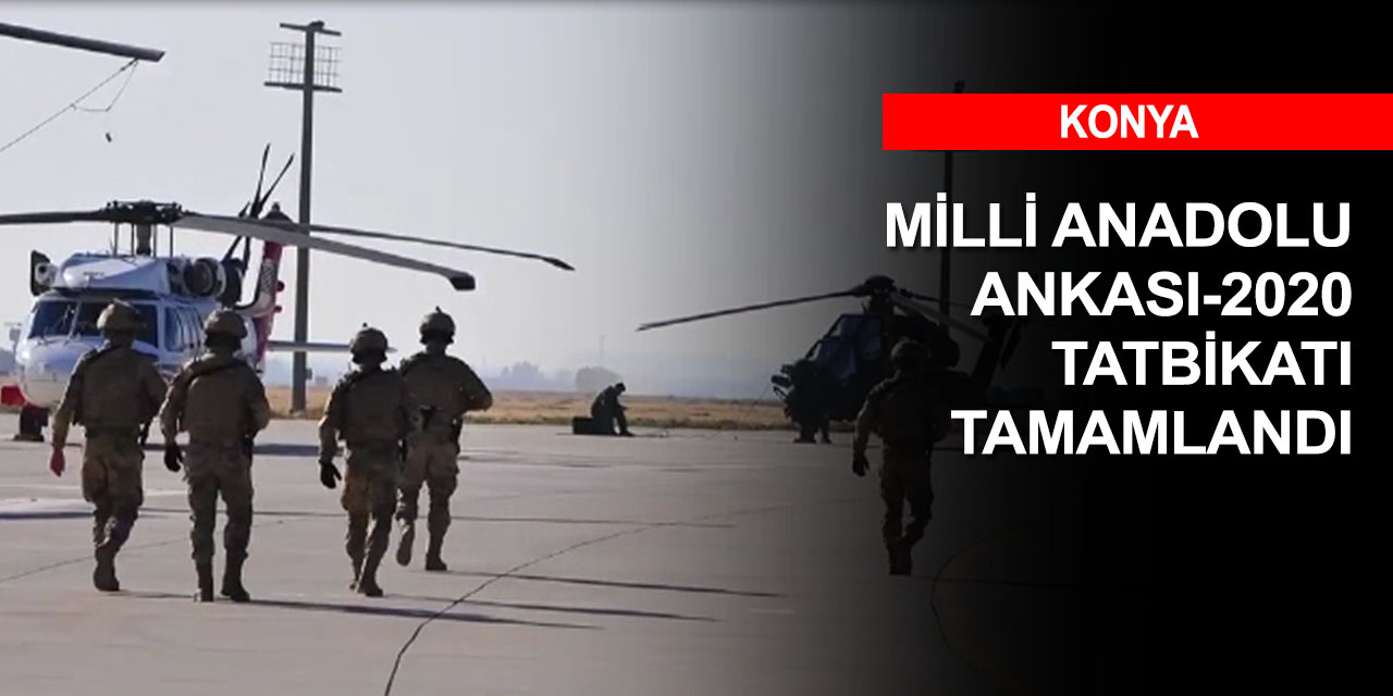 Konya 3'üncü Ana Jet Üs Komutanlığında milli tatbikat