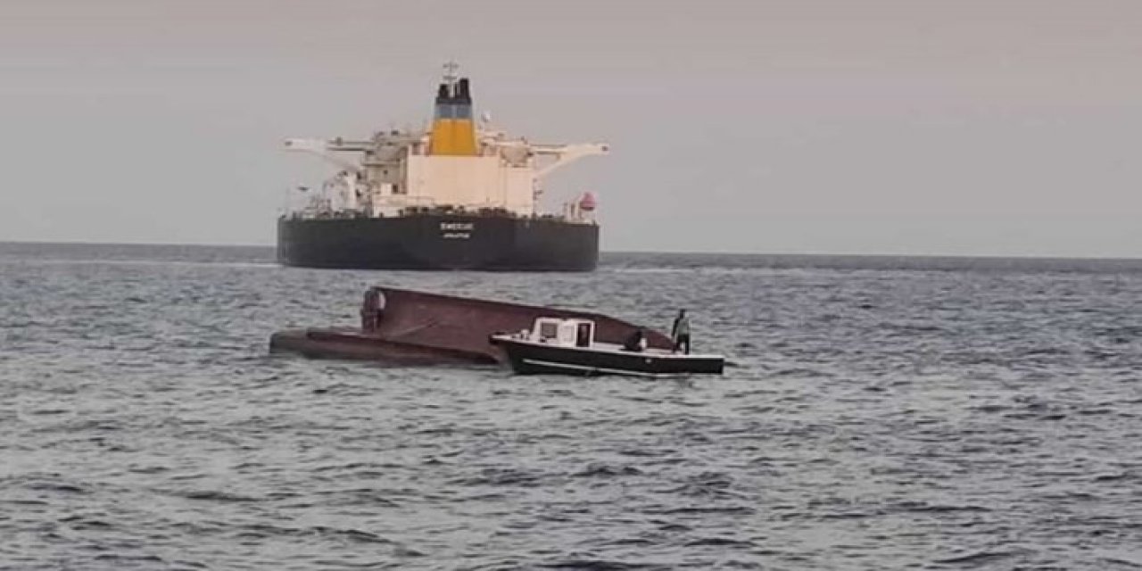 Yunan tankeriyle balıkçı teknesi çarpıştı