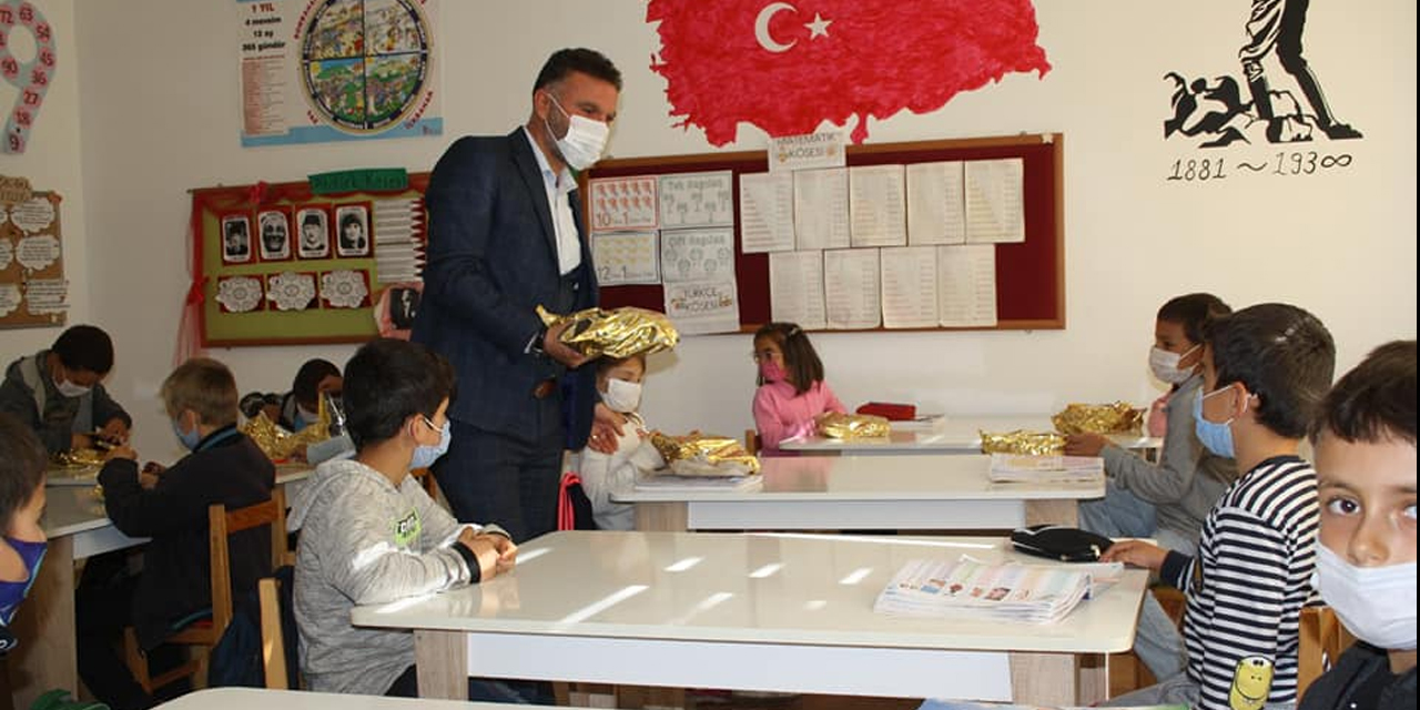 Konya Derbent'te öğrencilere eğitim ve hijyen seti desteği