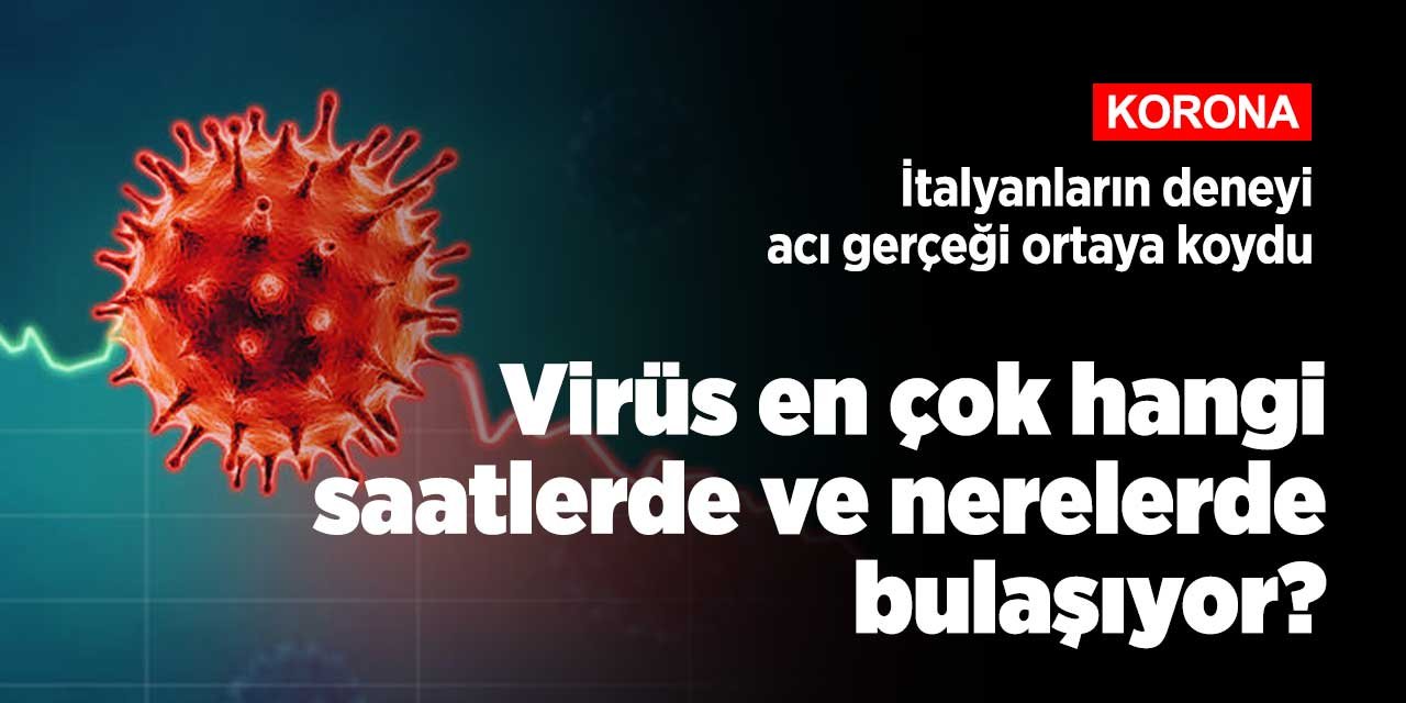 Koronavirüsün en çok nerelerde ve ne zaman bulaştığı bilimsel deneylerle ortaya kondu