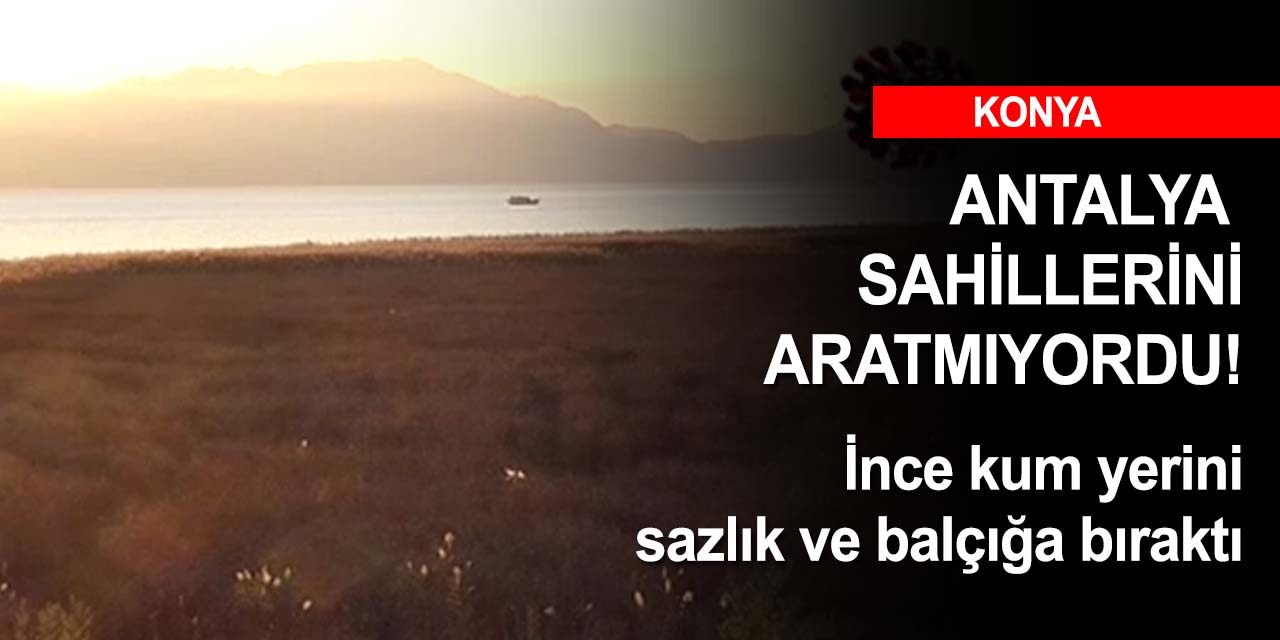 Konya'da kuraklık alarmı! Beyşehir Gölü sahilleri balçığa döndü