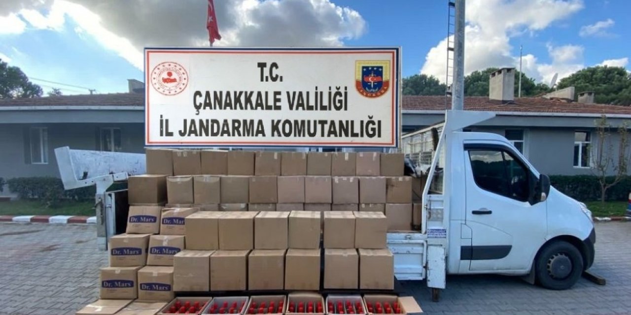 Çanakkale’de 2,5 ton etil alkol ele geçirildi
